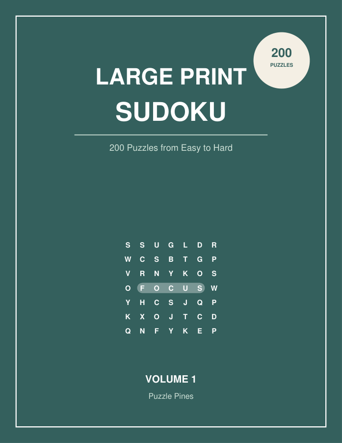 Large Print Sudoku cover