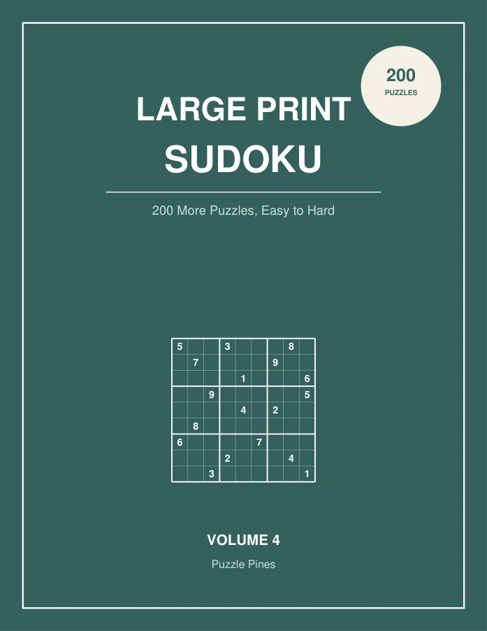Large Print Sudoku, Vol. 4 cover