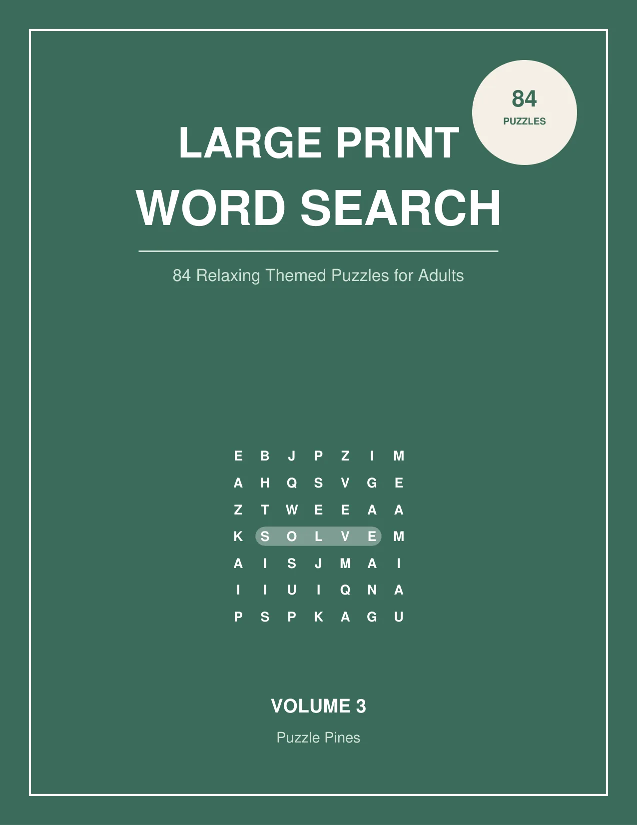 Large Print Word Search, Vol. 3 cover