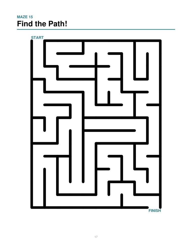 Sample interior page from Mazes for Kids
