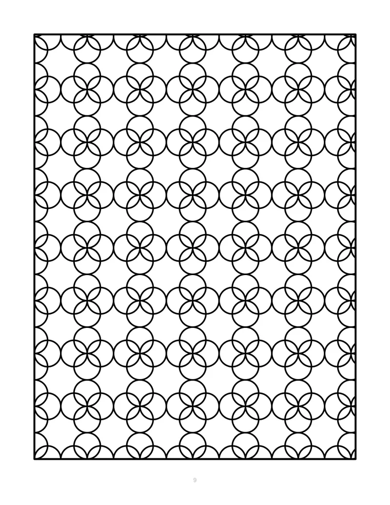 Sample interior page from Large Print Patterns