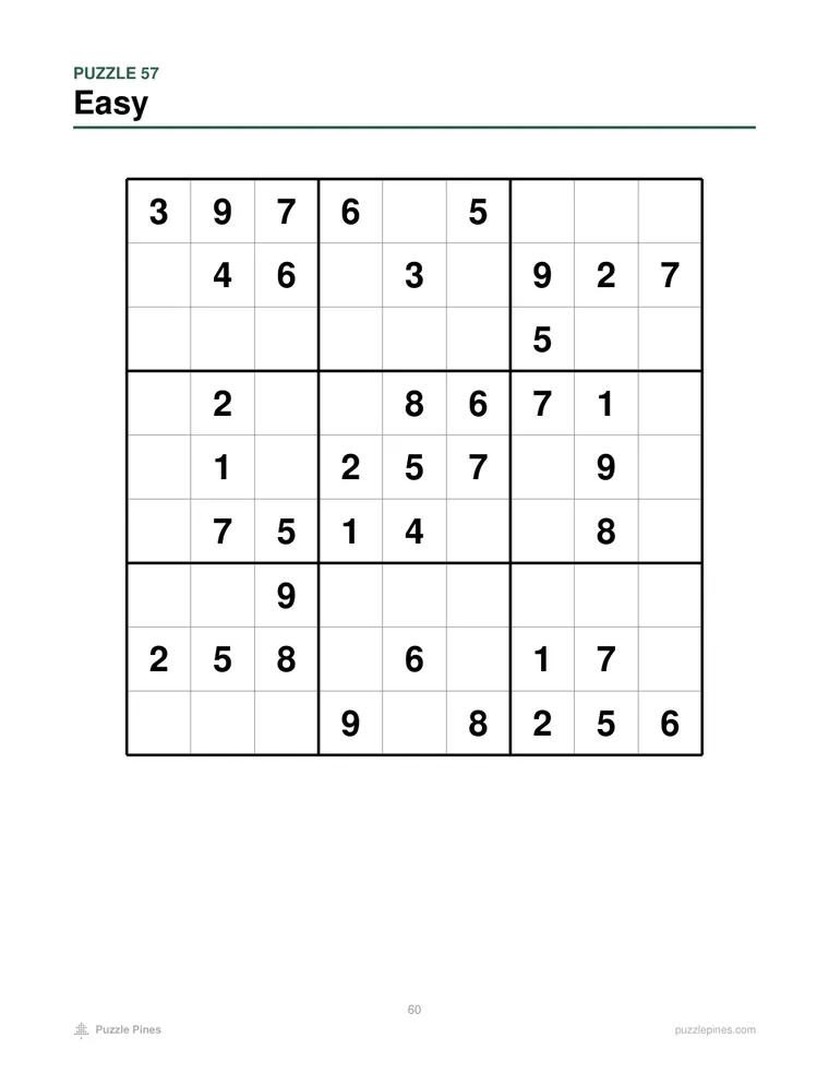 Sample interior page from Large Print Sudoku, Vol. 3