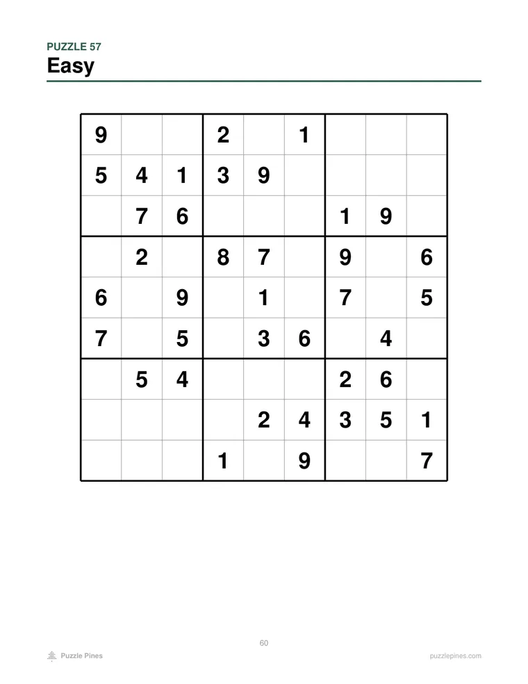 Sample interior page from Large Print Sudoku, Vol. 5